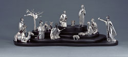 A SILVER NATIVITY SCENE DESIGNED BY GRAÇA COSTA CABRAL (EDITION 55/100)