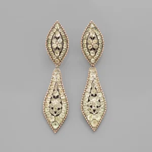 Par de Brincos em Ouro com Crisólitas